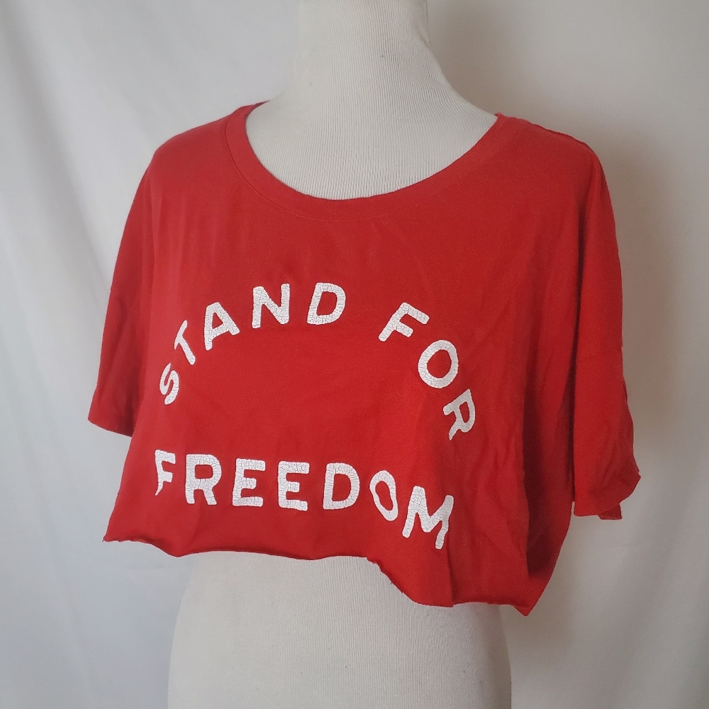 Old Navy Stand for Freedom americana crop top
